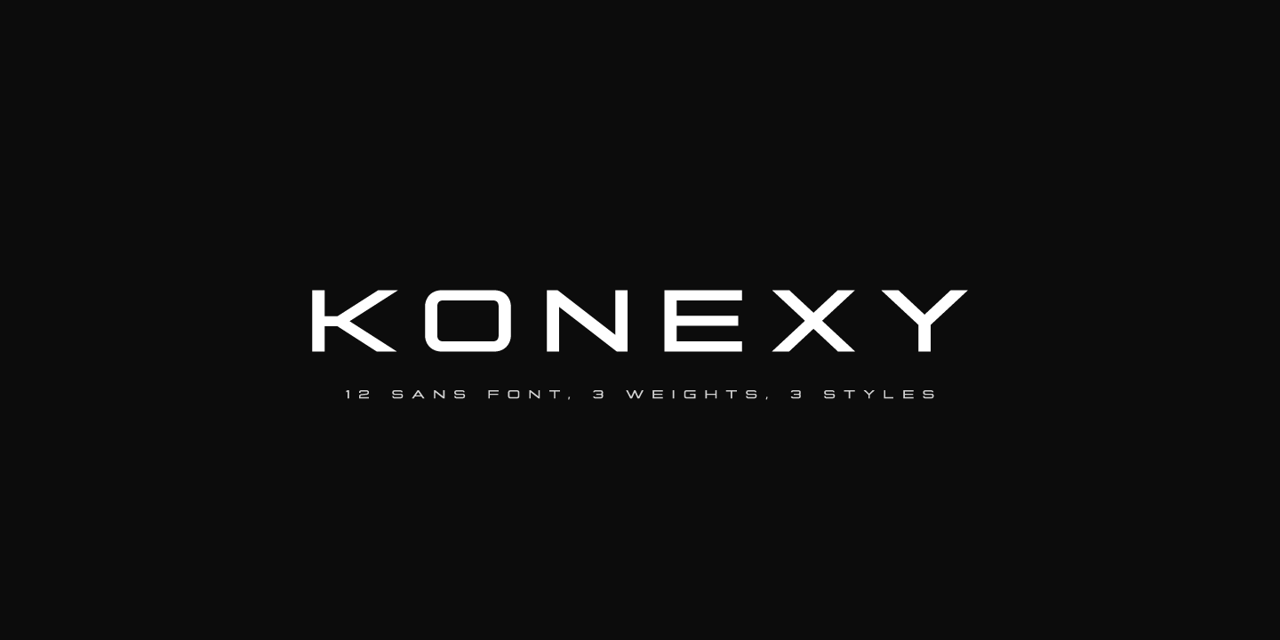 Пример шрифта Konexy #16